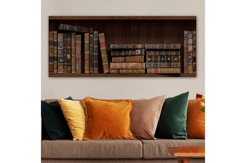 Canvasbilde YTY Reading and Literature Flerfarget - 120x50 cm - Interiør - Maleri & posters - Lerretsbilder