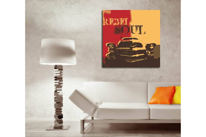 Dekorativ Canvasbilde 45x45 cm - Flerfarget - Interiør - Maleri & posters - Lerretsbilder