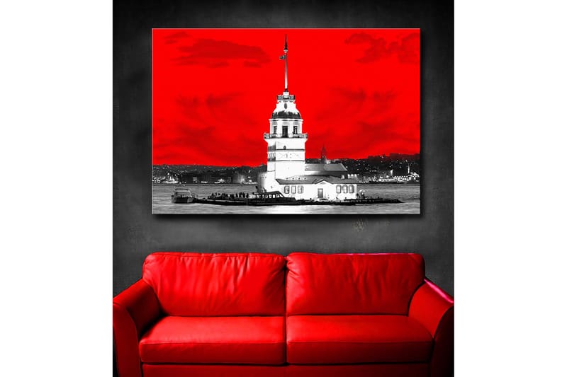 Dekorativ Canvasbilde 45x70 cm - Flerfarget - Interiør - Maleri & posters - Lerretsbilder