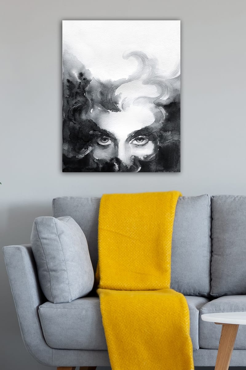 Dekorativ Canvasbilde 50x70 cm - Flerfarget - Interiør - Maleri & posters - Lerretsbilder