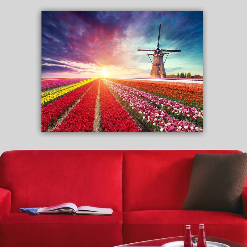 Dekorativ Canvasbilde 70x100 cm - Flerfarget - Interiør - Maleri & posters - Lerretsbilder