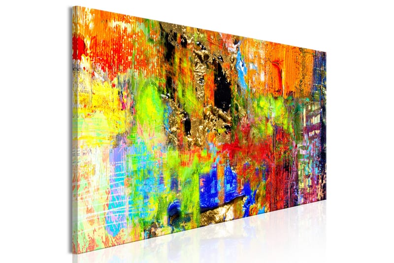 Tavle Colourful Abstraction (1 Part) Narrow 135X45 - Artgeist sp. z o. o. - Interiør - Maleri & posters - Lerretsbilder