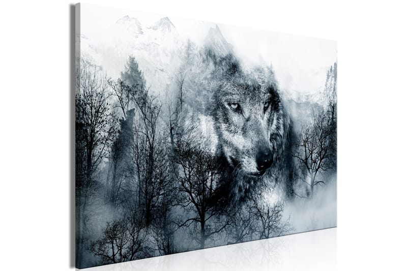 Tavle Mountain Predator Wide Black And White 90X60 - Artgeist sp. z o. o. - Interiør - Maleri & posters - Lerretsbilder