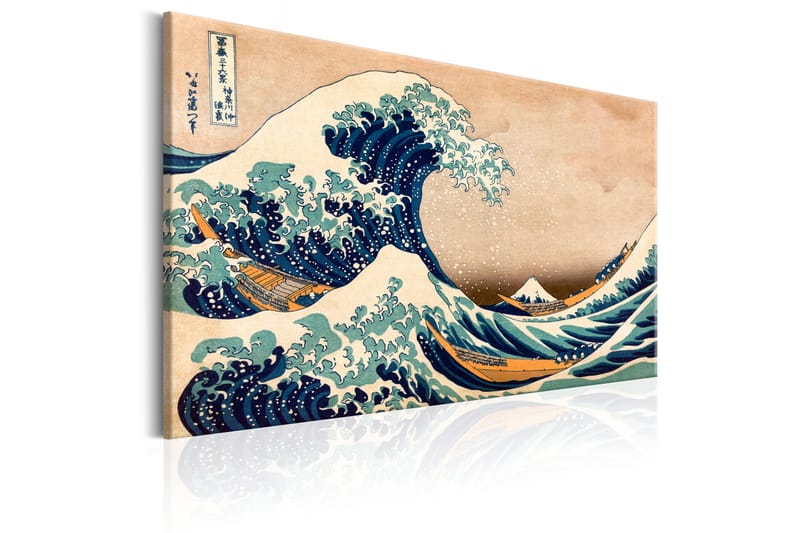 Tavle The Great Wave Off Kanagawa (Reproduction) 60X40 - Artgeist sp. z o. o. - Interiør - Maleri & posters - Lerretsbilder