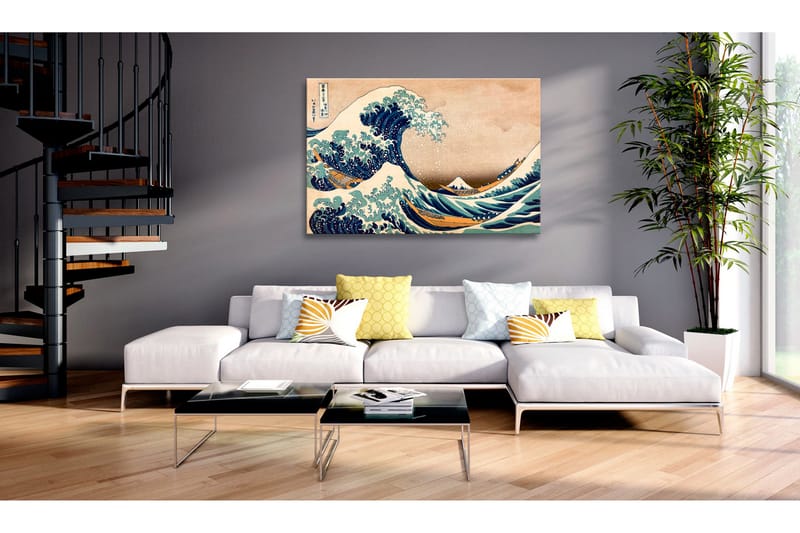 Tavle The Great Wave Off Kanagawa (Reproduction) 60X40 - Artgeist sp. z o. o. - Interiør - Maleri & posters - Lerretsbilder