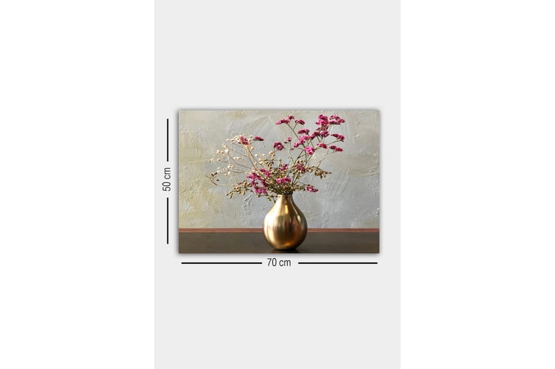 Veggdekor Canvasbilde Bract Floral - 70x50 cm - Interiør - Maleri & posters - Lerretsbilder