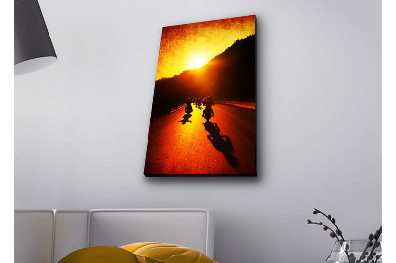 Veggdekorasjon LED-belysning Canvas Bilde - Interiør - Maleri & posters - Lerretsbilder