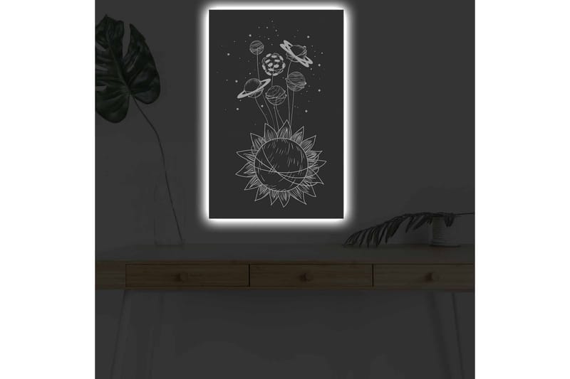 Veggdekorasjon LED-belysning Canvas Bilde - Interiør - Maleri & posters - Lerretsbilder