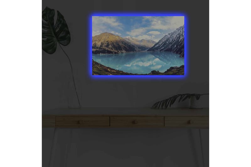 Veggdekorasjon LED-belysning Canvas Bilde - Interiør - Maleri & posters - Lerretsbilder