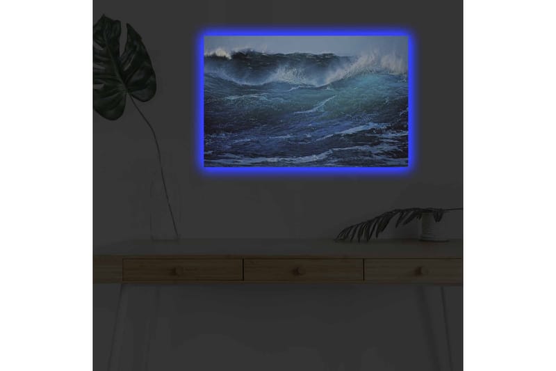 Veggdekorasjon LED-belysning Canvas Bilde - Interiør - Maleri & posters - Lerretsbilder