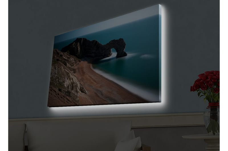 Veggdekorasjon LED-belysning Canvas Bilde - Interiør - Maleri & posters - Lerretsbilder