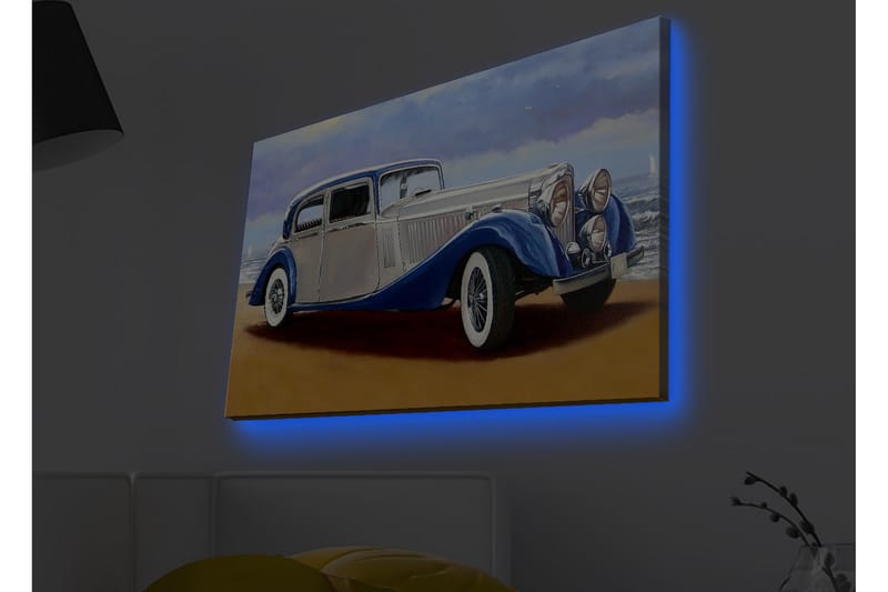 Veggdekorasjon LED-belysning Canvas Bilde - Interiør - Maleri & posters - Lerretsbilder