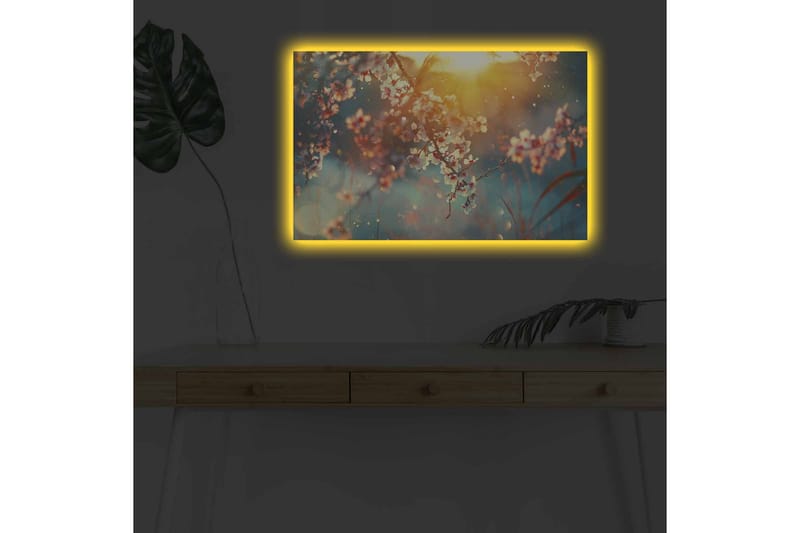 Veggdekorasjon LED-belysning Canvas Bilde - Interiør - Maleri & posters - Lerretsbilder