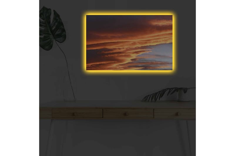 Veggdekorasjon LED-belysning Canvas Bilde - Interiør - Maleri & posters - Lerretsbilder