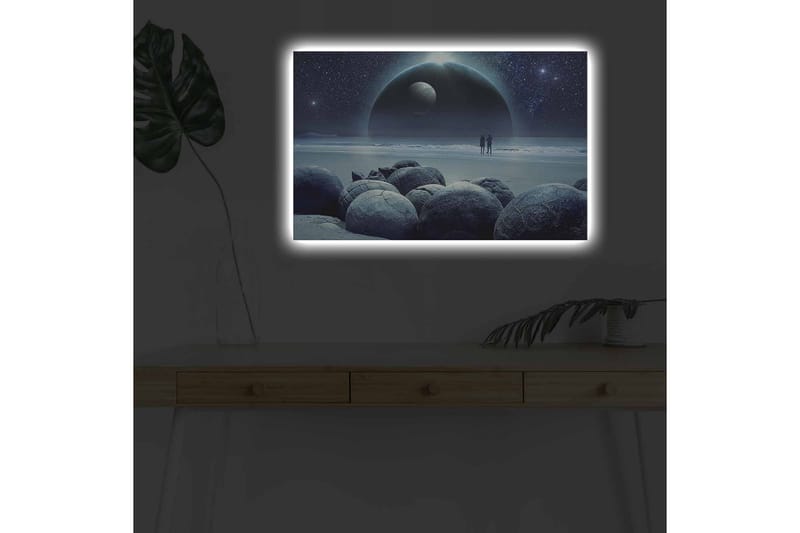 Veggdekorasjon LED-belysning Canvas Bilde - Lerretsbilder