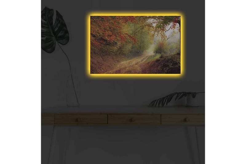 Veggdekorasjon LED-belysning Canvas Bilde - Interiør - Maleri & posters - Lerretsbilder