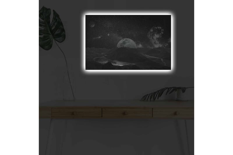 Veggdekorasjon LED-belysning Canvas Bilde - Interiør - Maleri & posters - Lerretsbilder