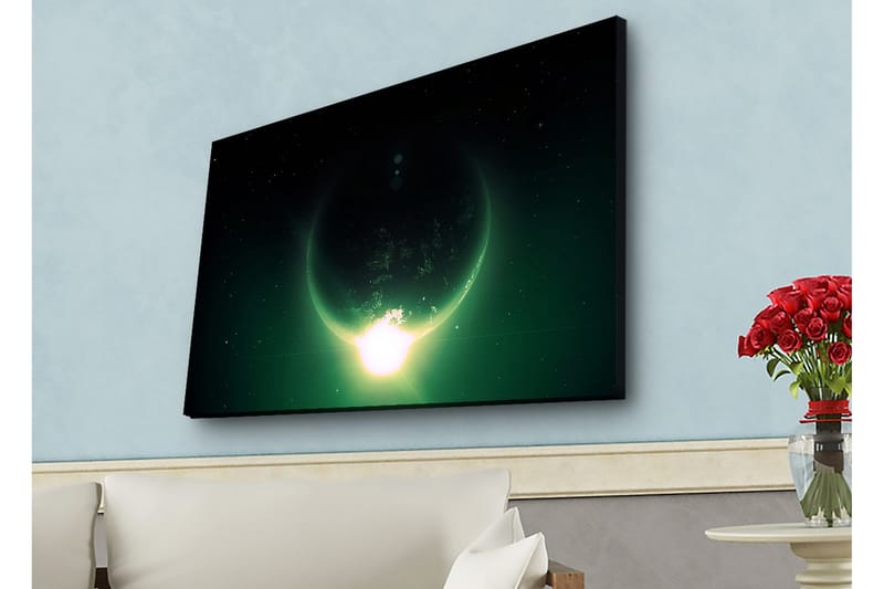 Veggdekorasjon LED-belysning Canvas Bilde - Interiør - Maleri & posters - Lerretsbilder