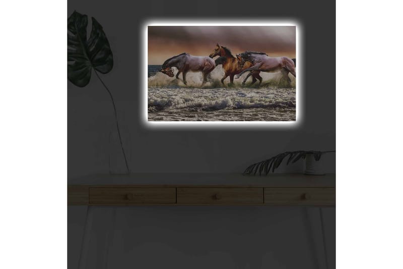 Veggdekorasjon LED-belysning Canvas Bilde - Interiør - Maleri & posters - Lerretsbilder