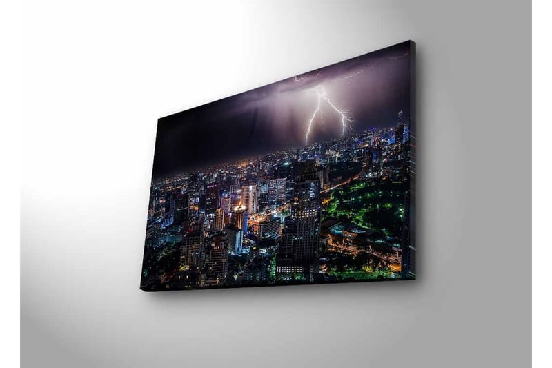 Veggdekorasjon LED-belysning Canvas Bilde - Interiør - Maleri & posters - Lerretsbilder