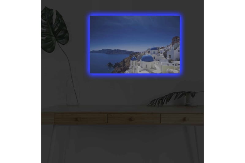 Veggdekorasjon LED-belysning Canvas Bilde - Interiør - Maleri & posters - Lerretsbilder