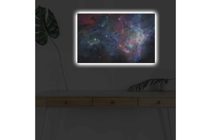 Veggdekorasjon LED-belysning Canvas Bilde - Interiør - Maleri & posters - Lerretsbilder