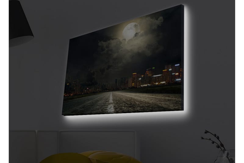 Veggdekorasjon LED-belysning Canvas Bilde - Interiør - Maleri & posters - Lerretsbilder