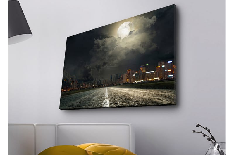 Veggdekorasjon LED-belysning Canvas Bilde - Interiør - Maleri & posters - Lerretsbilder