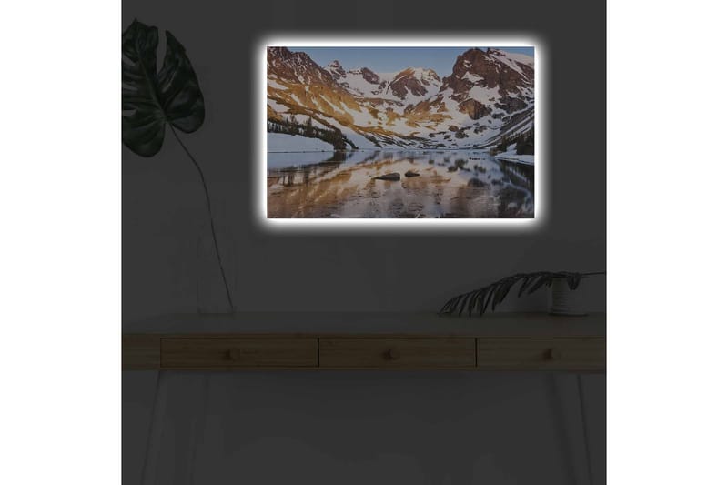 Veggdekorasjon LED-belysning Canvas Bilde - Interiør - Maleri & posters - Lerretsbilder