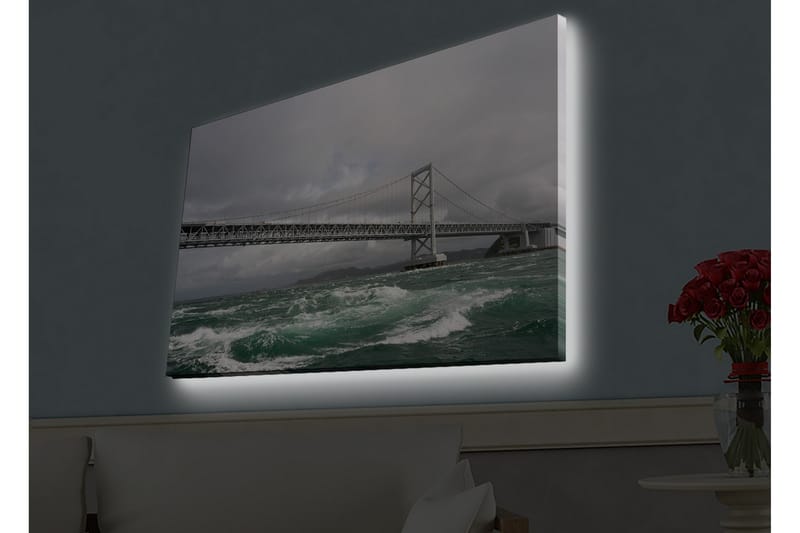 Veggdekorasjon LED-belysning Canvas Bilde - Interiør - Maleri & posters - Lerretsbilder