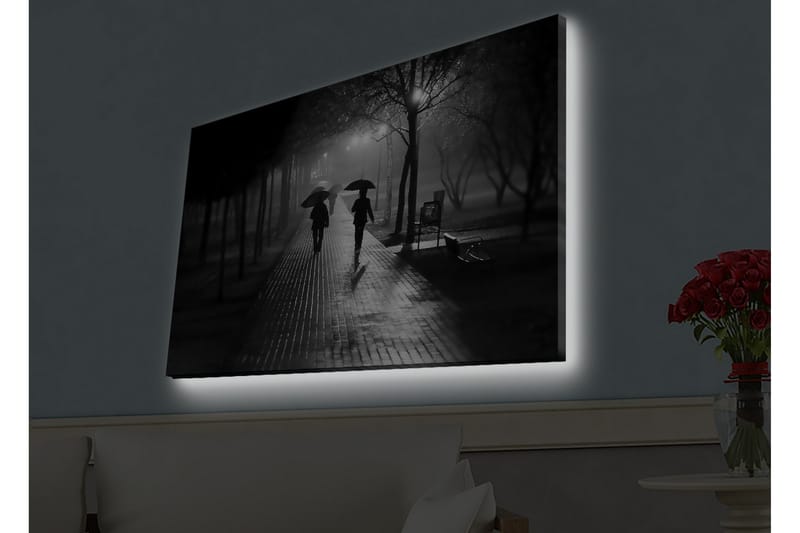 Veggdekorasjon LED-belysning Canvas Bilde - Interiør - Maleri & posters - Lerretsbilder