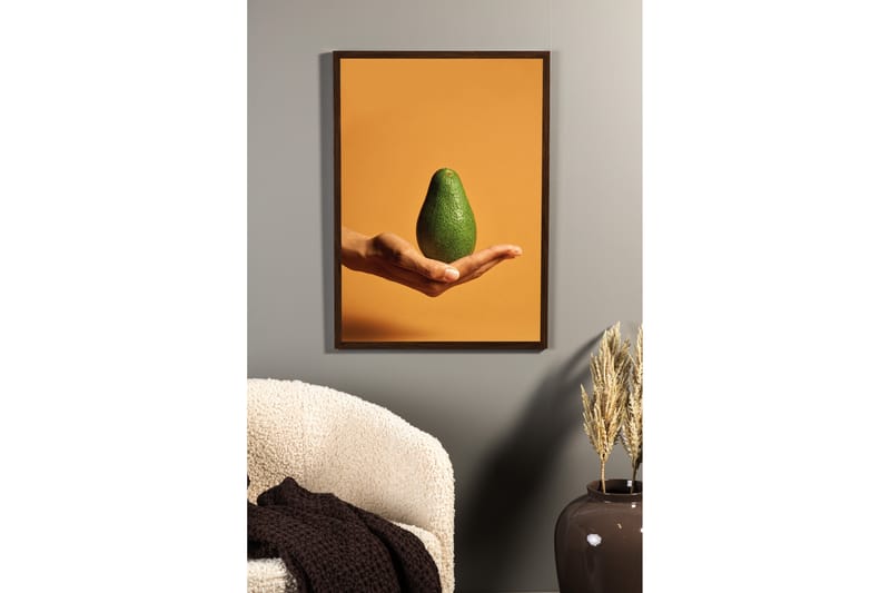 Poster Avocado 21x30 cm - Orange/Grøn - Interiør - Maleri & posters - Posters