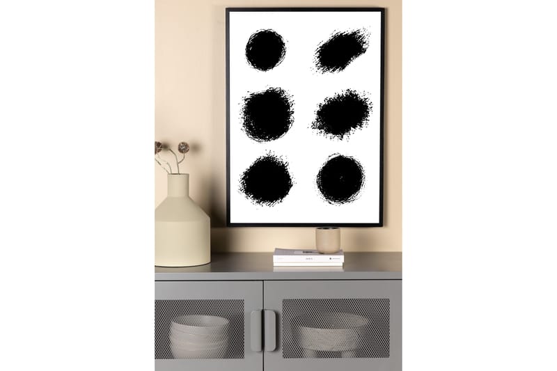 Poster Dots 21x30 cm - Hvid - Interiør - Maleri & posters - Posters