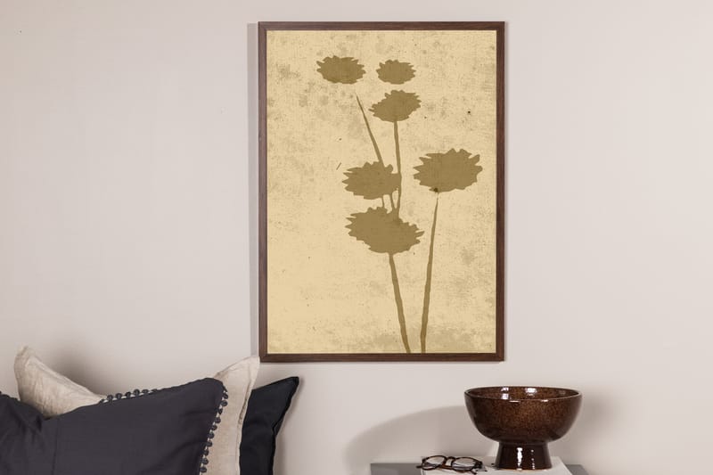 Poster Flower art 21x30 cm - Beige - Interiør - Maleri & posters - Posters