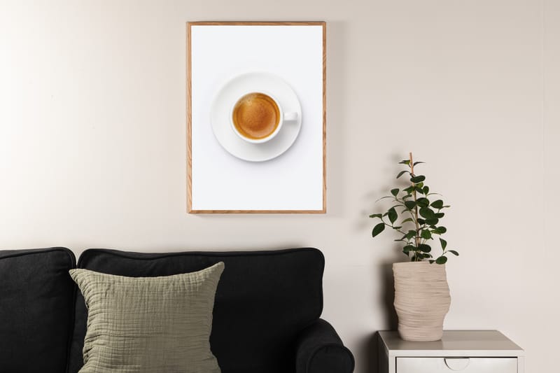 Poster Skimmed coffee 21x30 cm - Brun/Hvid - Interiør - Maleri & posters - Posters