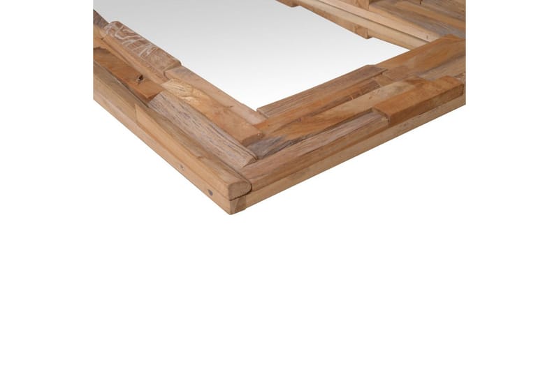 Dekorativt speil teak 120x60 cm rektangulrt - Brun - Interiør - Speil - Gangspeil