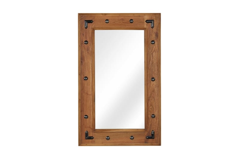 Speil heltre akasie 50x80 cm - Brun|Beige - Gangspeil - Veggspeil