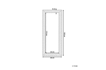 Speil Zarour 50x130 cm - Gull - Interiør - Speil - Gangspeil