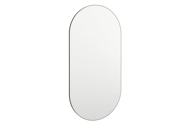 Speil med LED-lys 40x20 cm glass oval - Silver - Interiør - Speil - Gangspeil