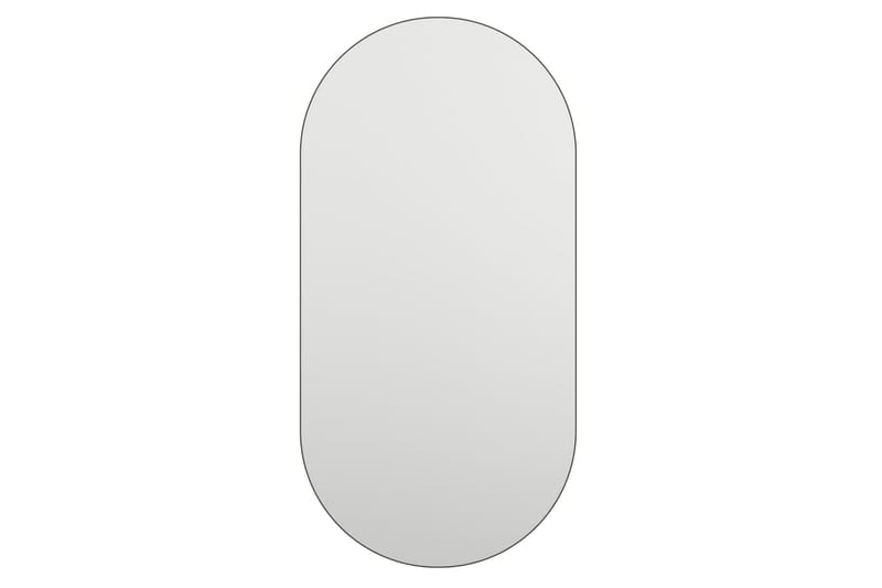 Speil med LED-lys 80x40 cm glass oval - Silver - Interiør - Speil - Gangspeil