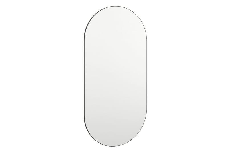 Speil med LED-lys 80x40 cm glass oval - Silver - Interiør - Speil - Gangspeil