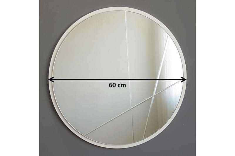 Dekorasjonsspeil Kueber 60 cm - Sølv - Interiør - Speil - Veggspeil