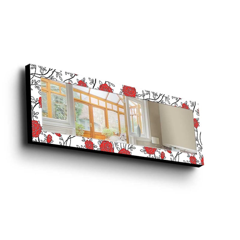 Denisova Dekorspeil 40x120 cm Christmas - Speilglass / stoff / flerfarget - Gangspeil - Veggspeil