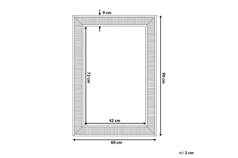 Speil Cassis 60 cm - Sølv - Interiør - Speil - Veggspeil