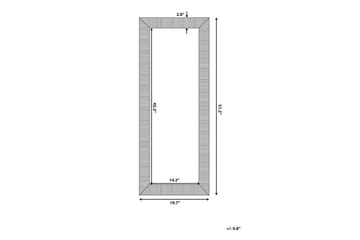 Speil Devvon 50x130 cm - Svart - Interiør - Speil - Veggspeil