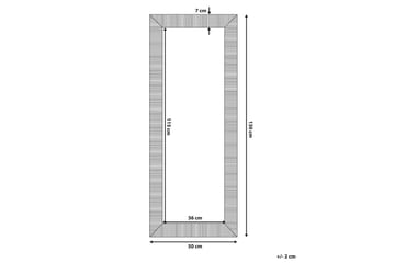 Speil Devvon 50x130 cm - Svart - Interiør - Speil - Veggspeil