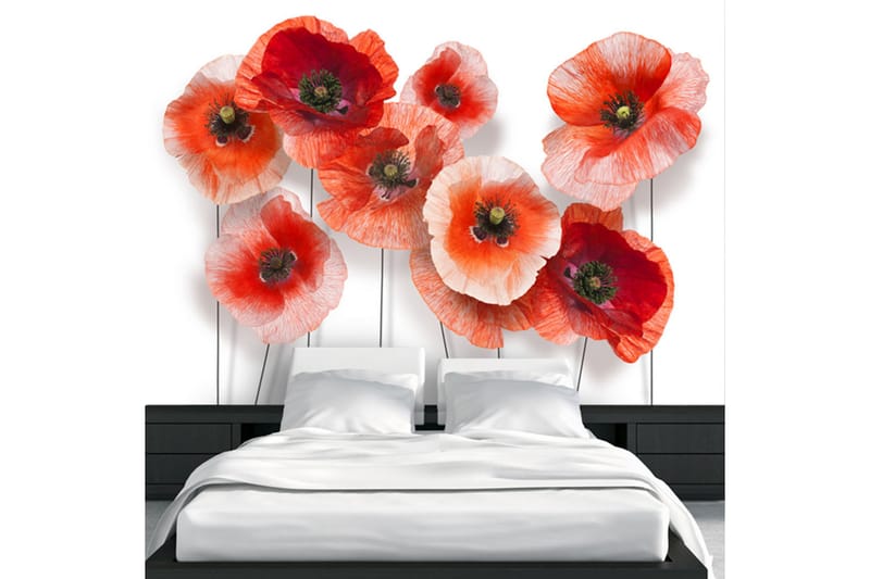 Bakgrunn Nine Poppies 150x105 - Artgeist sp. z o. o. - Interiør - Tapet - Fototapeter