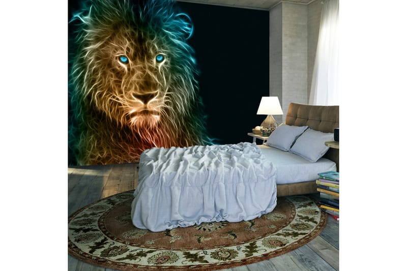 Fototapet Abstract Lion 100x70 - Finnes i flere størrelser - Interiør - Tapet - Fototapeter