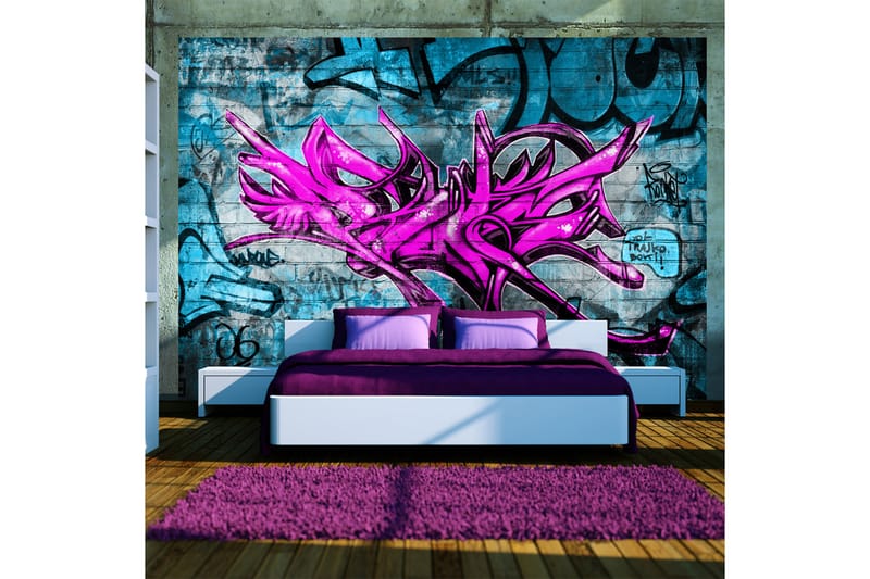 Fototapet Anonymous Graffiti 200x140 - Artgeist sp. z o. o. - Interiør - Tapet - Fototapeter