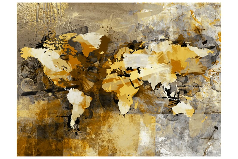 Fototapet Artistic Map of the World 200x154 - Artgeist sp. z o. o. - Interiør - Tapet - Fototapeter